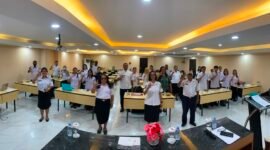 Suasana pembukaan kegiatan Pelatihan Orientasi ILP di lantai III Ballroom Hotel Grand Tembaga, Rabu (19/8/2026). (Foto: Galeri Papua/Ahmad)