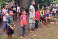 Sejumlah perlombaan rakyat diikuti anak-anak serta pemuda dari berbagai RT dan RW di Kampung Waena. (Foto: Istimewa)