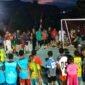 Lomba futsal anak yang digelar oleh Keondofoloan Asli Waena EBHAINYE HAYENAI, Ondofolo Khambuyouge Kambu di halaman Alobhuai atau kintal Ondofolo Khambuyouge Kambu, RT 002/RW 13, Kelurahan Waena, Senin (17/8/2026). (Foto: Istimewa)