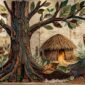Ilustrasi puisi Suara Pepohonan (Foto: Galeri Papua/Endy Langobelen regenerated by Gemini AI)