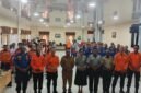 Foto bersama usai pembukaan kegiatan Pelatihan Pencegahan dan Mitigasi Bencana Tahun 2026 di Kantor SAR Timika, Senin (31/8/2026). (Foto: Galeri Papua/Kevin Kurni)