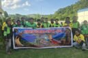 Komunitas Ojek Online Jayapura berfoto bersama seusai menyampaikan pernyataan sikap di Jayapura, Kamis, 20 Agustus 2026. dok Komunitas Ojol Jayapura.