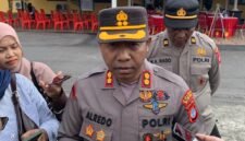 Kapolres Mimika AKBP Alredo Agustinus Rumbiak saat ditemui wartawan di Mapolres Mimika, Senin, 24 Agustus 2026. Ia mengakui penyelidikan kasus penculikan sembilan anak di Distrik Jila belum menghasilkan titik terang soal keberadaan korban maupun identitas pelaku. Galeripapua/ Ahmad.