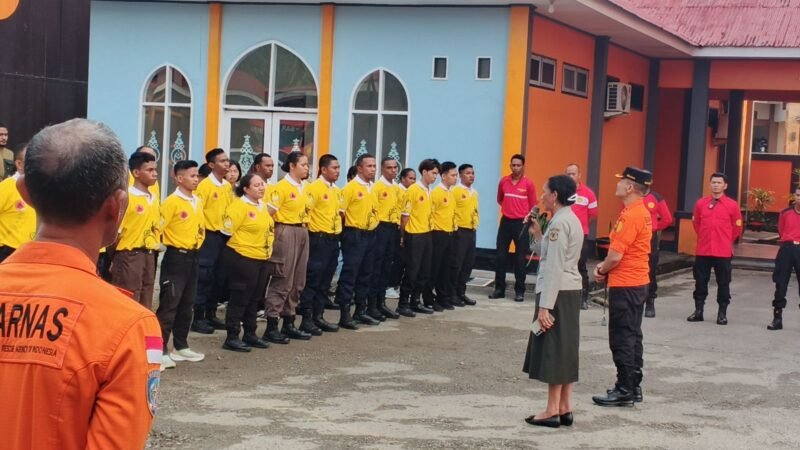 Kegiatan Pelatihan Pencegahan dan Mitigasi Bencana Tahun 2026 oleh BPBD Mimika dan SAR Timika. (Foto: Galeri Papua/Kevin Kurni)