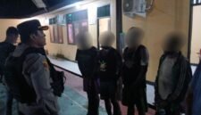 Para pelaku yang ditangkap di Distrik Kwamki Narama karena terjerat Undang-Undang Darurat. (Foto: Istimewa)