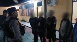 Para pelaku yang ditangkap di Distrik Kwamki Narama karena terjerat Undang-Undang Darurat. (Foto: Istimewa)