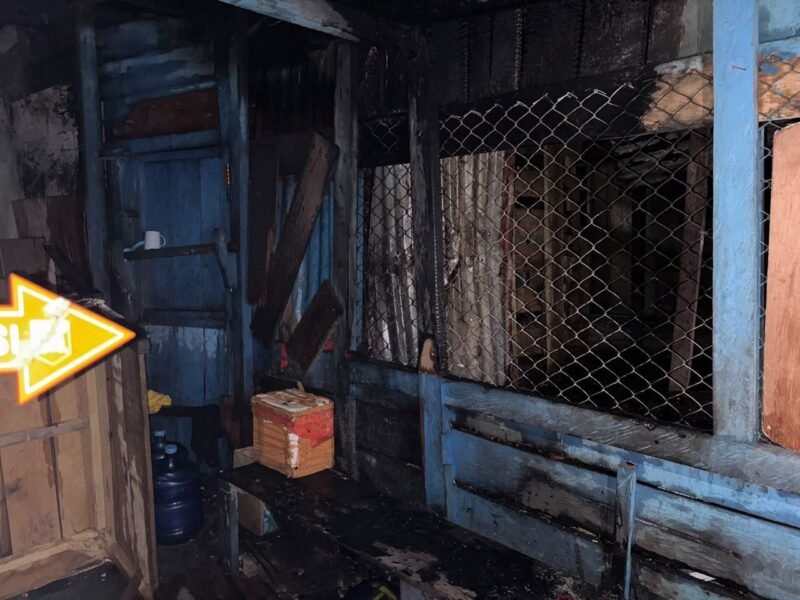 Satgas Kepolisian Operasi Damai Cartenz-2026 melakukan olah TKP kasus pembakaran di Jalan Paradiso, Distrik Dekai, Kabupaten Yahukimo, Papua Pegunungan. (Foto: Satgas Humas Operasi Damai Cartenz)
