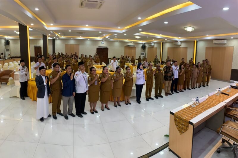 Pembukaan kegiatan FKP yang dilaksanakan Disdukcapil Kabupaten Mimika di Grand Tembaga Hotel, Timika, Senin (21/9/2026). (Foto: Galeri Papua/Ahmad)
