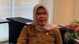 Kepala Dinas Perumahan, Kawasan Permukiman, dan Pertanahan Kabupaten Mimika, Abrianti Nuhuyanan. (Foto: Galeri Papua/Ahmad)