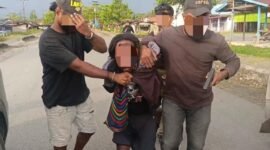 NB diamankan pada Selasa (22/9/2026) sekitar pukul 16.25 WIT di area Ruko Blok A dan B, Distrik Dekai, Kabupaten Yahukimo, Papua Pegunungan. (Foto: Satgas Humas Operasi Damai Cartenz)