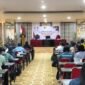 Suasana kegiatan penyusunan analisis laporan pertanggungjawaban APBD 2026 di Aula Kantor BPKAD Mimika. (Foto: Galeri Papua/Ahmad)