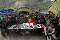 Sejumlah barang bukti yang diamankan dalam operasi pengamanan dilakukan personel Yonif 315/Garuda bersama Tim Taipur di Kampung Balamai Atas, Distrik Hitadipa, Kabupaten Intan Jaya, Papua Tengah, Jumat (25/9/2026). (Foto: Koops TNI Habema)