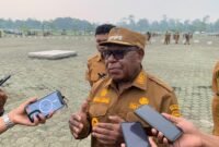 Wakil Bupati Mimika, Emanuel Kemong. (Foto: Galeri Papua/Ahmad)
