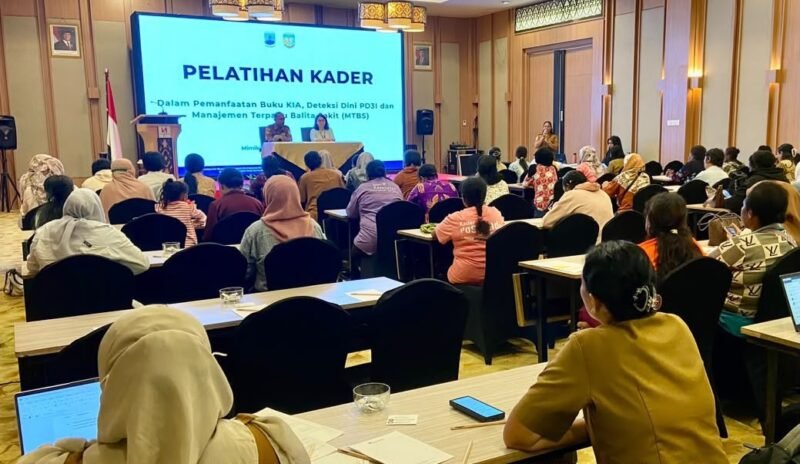 Suasana kegiatan pelatihan pemanfaatan Buku Kesehatan Ibu dan Anak (KIA), deteksi Penyakit yang Dapat Dicegah dengan Imunisasi (PD3I), serta Manajemen Terpadu Balita Sakit (MTBS) di Hotel Swiss-Belhotel Timika, Selasa (29/9/2026). (Foto: Dinas Kesehatan Kabupaten Mimika)