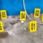 Nomor identifikasi yang dipasang tim Laboratorium Forensik (Labfor) Polda Papua pada lokasi ditemukannya botol yang dilempar ke Kantor Komnas HAM Papua, Jayapura, Rabu, 9 September 2026. dok. Komnas HAM Papua.