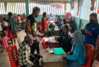 Suasana kegiatan pelayanan Jemput Bola Adminduk di Kampung Amamapare, Distrik Mimika Timur Jauh, Mimika, Papua Tengah, Sabtu (3/10/2026). (Foto: Galeri Papua/Ahmad)