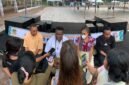 Konferensi Pers TIFA Creative bersama Kepala Dinas Koperasi dan UMKM menuju pelaksanaan Festival Bazar dan UMKM dalam rangka HUT ke-30 Kabupaten Mimika. (Foto: Galeri Papua/Ahmad)
