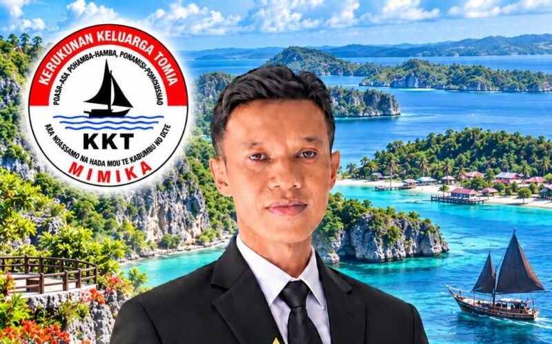 Didi Kurniawan, M.Kes., resmi terpilih sebagai Ketua Kerukunan Keluarga Tomia Kabupaten Mimika periode 2026–2031. (Foto: KKT Mimika)