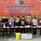 Pemusnahan barang bukti di halaman Kantor Kejari Biak Numfor, Kamis (15/10/2026). (Foto: Istimewa)