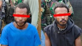 Anton Fatem dan Yesias Fatem, anggota OPM Kodap IV/Sorong Raya yang sebelumnya diklaim tewas dalam kontak tembak di Maybrat, Papua Barat Daya. (Foto: Istimewa)