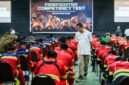 Para peserta menjalani tes hari pertama rangkaian event IFRC 2026 Gedung Multipurpose, Kuala Kencana, Minggu (25/10/2026).  (Foto: Galeri Papua/Fernando Rio)
